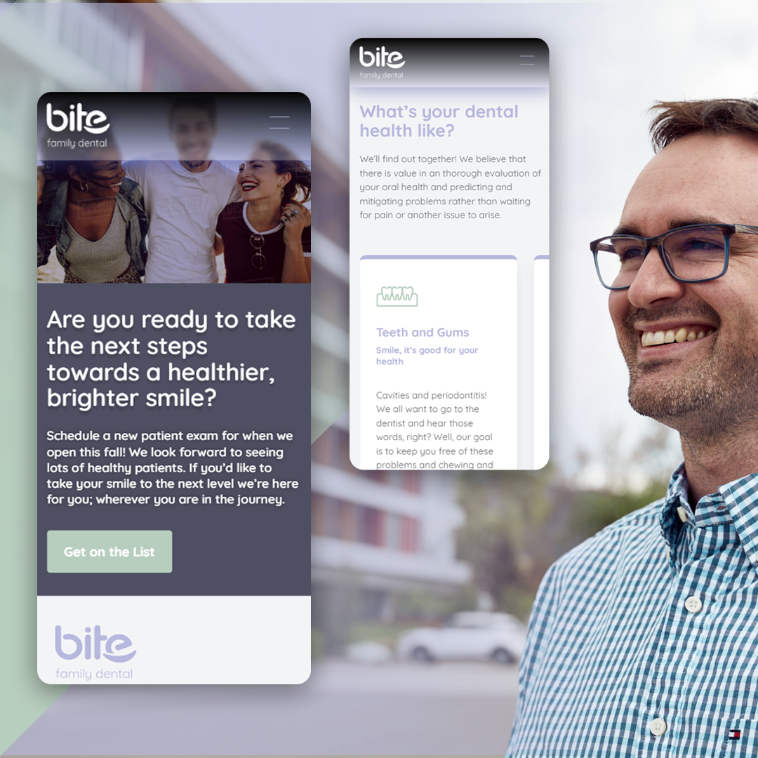 Bite Family Dental website and social presence