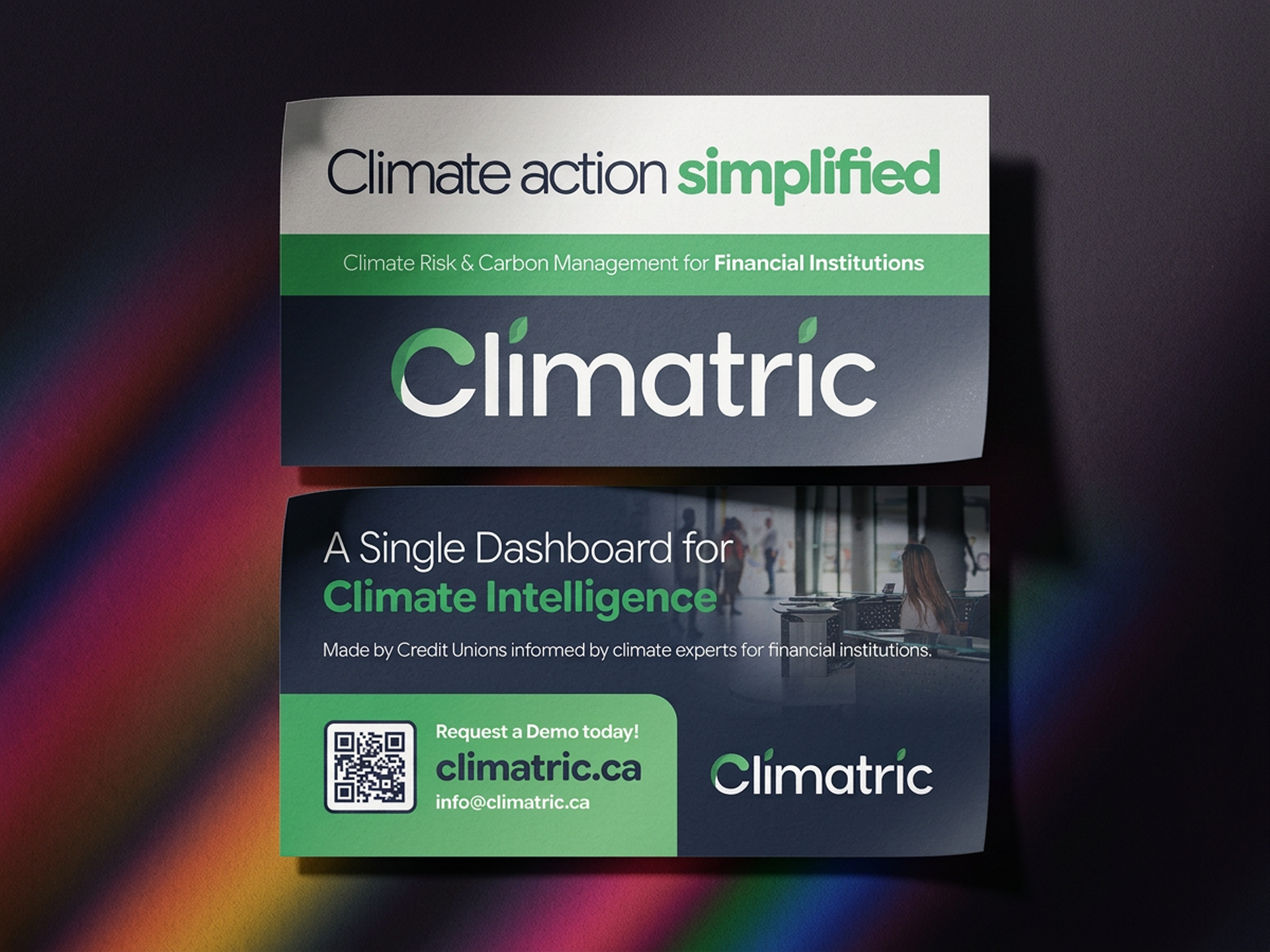 Climatric trade show postcard