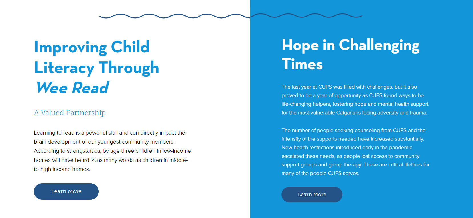 CUPS annual report content teasers