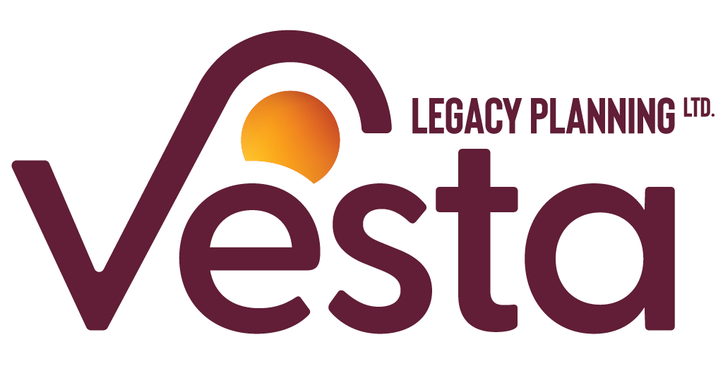 Vesta Legacy Planning logo: dark text variant